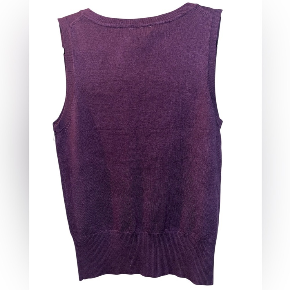 Vertigo Paris Sleeveless Knit V-Neck Sweater Size XL - Picture 8 of 8